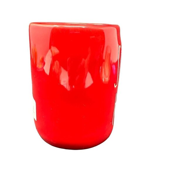 Rae Dunn SANTAS HELPER Mug Large Coffee Cup Ceramic Magenta LL Christmas Gift - Picture 4 of 7